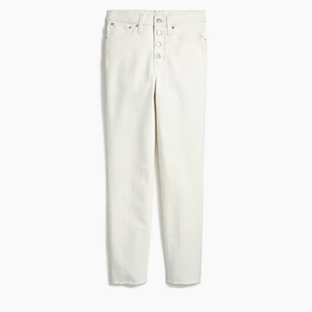 J Crew Vintage straight jean in white denim